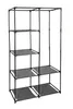 A freestanding wardrobe frame with shelves and a hanging rod, shown against a white background. Náhled obrázku produktu