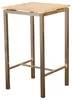 ALEOS. Edelstahl Teak Bartisch 60x60 cm Holztisch Stehtisch Produktbild-Vorschau 1