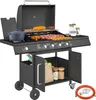 Outsunny Gasgrill 15,2 KW Grillwagen inkl 5 Produktbild-Vorschau 1