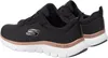 Skechers Flex Appeal 4.0 sportlicher Schnürer Schwarz Produktbild-Vorschau 4