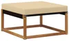 vidaXL Outdoor-Sofagarnitur mit Kissen 5 pcs Natur und Produktbild-Vorschau 4