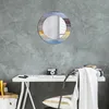 Zrkadlo Ø50cm - Sklenený rám s potlačou - Nástenné zrkadlo Produktbild-Vorschau 5