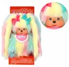 Monchhichi Mädchen mit 6 farbigen Zöpfen 20cm Produktbild-Vorschau 3