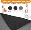 A collage of images showing pet pee pads and pets. Produktbild-Vorschau