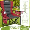 TRESKO® Campingstuhl Faltbar bis 200kg | Faltstuhl mit Produktbild-Vorschau 3