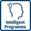 A graphic illustrating an intelligent program with a lightbulb inside a silhouette of a head. Podgląd zdjęcia produktu
