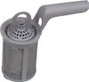 A gray dishwasher filter with a handle, shown against a white background. Produktbild-Vorschau