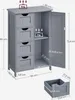 VASAGLE Badezimmerschrank, schmaler Badschrank, Produktbild-Vorschau 7