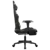 vidaXL Gamingstuhl mit Massage Fußstütze Schwarz Tarnfarben Produktbild-Vorschau 6