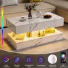 Tavolino da divano INONEFT con LED e spazio contenitivo Anteprima dell’immagine prodotto 4