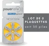 Power One P10 (PR70) Geel hoortoestelbatterij Produktbild-Vorschau 3