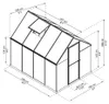 Palram - Canopia Aluminium Gewächshaus Mythos 68 Silber Produktbild-Vorschau 7