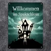 Metallschild XL in 21x28 cm gruseliges Halloween Motiv und Produktbild-Vorschau 2