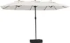 vidaXL Ombrellone doppio bianco sabbia 449x265 cm Anteprima dell’immagine prodotto 1