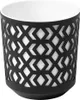 A black and white patterned pot. Podgląd zdjęcia produktu
