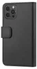 A black flip-style phone case is shown closed, viewed from the front-right. Náhled obrázku produktu