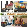 XMTECH 2 kusy plstené tašky na palivové drevo kôš na drevo Náhľad obrázku produktu 9