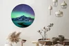 MuchoWow® Rundes Wandbild - Runde Bilder Berg - Nordlichter Produktbild-Vorschau 2