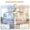 Sofucor 132 cm moderner gelber Deckenventilator mit Licht, Produktbild-Vorschau 5