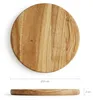 RUNDES BRETT, Durchmesser 20 cm, aus Eiche, zum Schneiden Produktbild-Vorschau 4