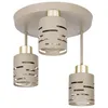 MasterLED Deckenleuchte Elen 3-flammig E27 beige-gold Produktbild-Vorschau 1