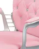 BELIANI Bürostuhl Rosa Kunstleder mit Kristallen Bremsbaren Produktbild-Vorschau 11