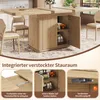 Eettafel met verborgen opbergruimte en een klapbare Productafbeelding-voorbeeld 7