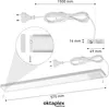 Oktaplex LED Unterbauleuchte Aluminium flach mit Schalter Produktbild-Vorschau 6