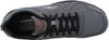 Top-down view of a gray and black athletic shoe. Produktbild-Vorschau