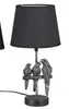 Formano Antik-silberfarbene Papageienlampe mit schwarzem Produktbild-Vorschau 4