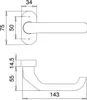 Feuerschutzdrückerlochteil 1200/2133 VA EST gekr.4-KT.9mm Produktbild-Vorschau 3