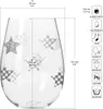 KROSNO Star Sklenice na bílé víno, vodu, Stříbrné Náhled obrázku produktu 3