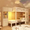Letto a castello Merax 90x200cm con LED, letto per bambini Anteprima dell’immagine prodotto 4