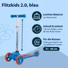 HUDORA Patinete infantil Flitzkids 2.0, color azul Vista previa de la imagen del producto 7