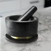 XL Granit Mörser mit Stößel und Rutschfeste Untersetzer ⌀ Produktbild-Vorschau 6