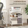 HOMCOM Printerstandaard, printertafel met 3 niveaus en Productafbeelding-voorbeeld 4