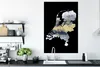 MuchoWow® Poster Karte von Europa - Blau - Schwarz 80x120 Produktbild-Vorschau 3
