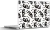 MuchoWow® Laptop Aufkleber Sticker Cover Muster - Katze - Produktbild-Vorschau 1