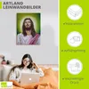 ARTland Leinwandbild Jesus Christus Porträt Größe: 45x60 cm Produktbild-Vorschau 2