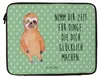 Mr. & Mrs. Panda Laptop Tasche Faultier Zufrieden 20 x 28 Produktbild-Vorschau 4
