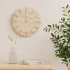 Minimalistyczny zegar ścienny SUM, wzór marmuru, Ø 30 cm Podgląd zdjęcia produktu 3