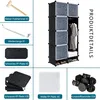 YARDIN DIY Kleiderschrank Kunststoff Multifunktionsschrank Produktbild-Vorschau 4