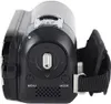 A close-up side view of a black camcorder with a silver dial and buttons. Produktbild-Vorschau