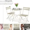 Ensemble table et chaises bistrot Frieda, pliable pour 2 Voir les images du produit 3