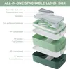 Bento Box für Erwachsene Auslaufsicher Lunchbox mit Produktbild-Vorschau 2