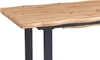 Esstisch Baumkante Holz Wildeiche-Optik 180(260) x 90 Produktbild-Vorschau 3