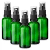 5x Grüne Glasflasche 50 ml mit schwarzem Zerstäuber Produktbild-Vorschau 1