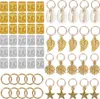 80PCS / Set Dreadlocks Perlen Metallmanschetten Produktbild-Vorschau 1
