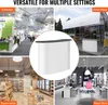A collage of four images showing a portable tradeshow podium in different settings: an exhibition hall, an outdoor event plaza, a supermarket, and a retail store. Anteprima dell’immagine prodotto