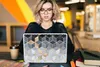 MuchoWow® Laptop Aufkleber Sticker Cover Würfel - Gold - Produktbild-Vorschau 5